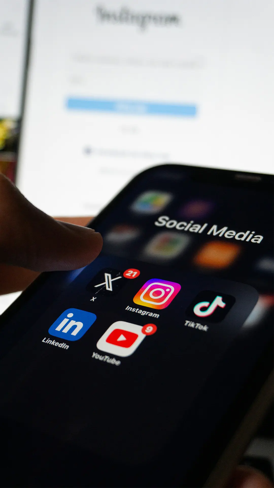 Smartphone-Produktion für Social Media Content.